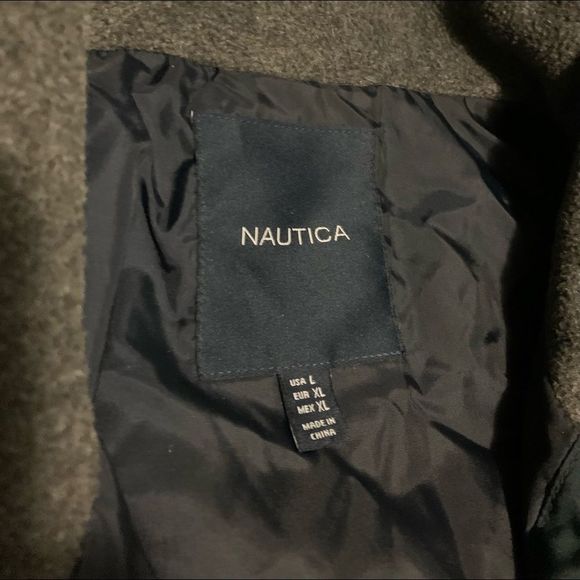 Navy Nautica Full Zip Winter Jacket - Picture 3 of 3
